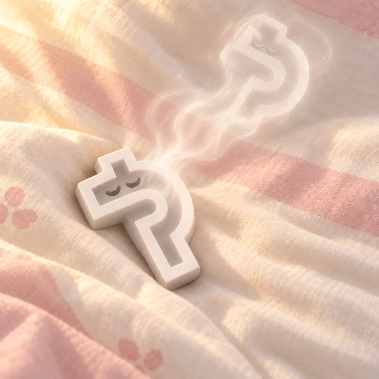 Paid Aura glowing softly on warm fabric